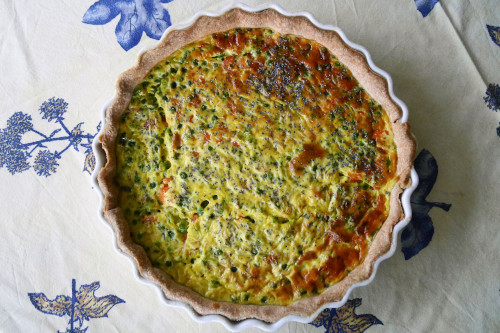 quiche crevettes petits pois - votre dieteticienne - valerie coureau